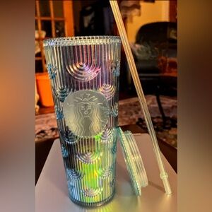 Starbucks Multicolor Iridescent Glass Tumbler